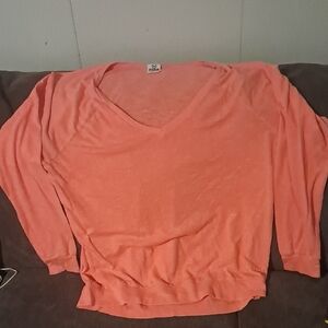 PINK Victoria's Secret Coral V-Neck Top